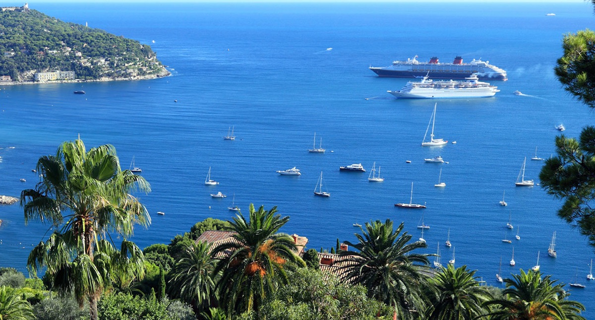 Cruise ships berthed in Nice (Villefranche-sur-Mer)